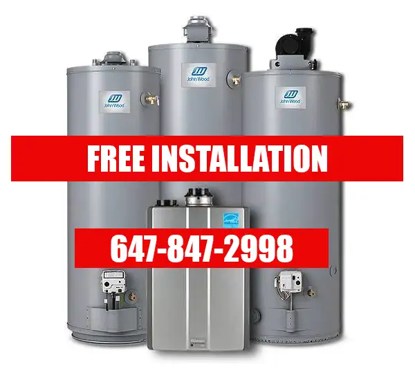 Water Heater, Hot Water Tank FREE Installation. Buy or Rental.