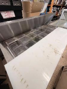 ️ Commercial 2-Door Refrigerated Sandwich / Salad Prep Table