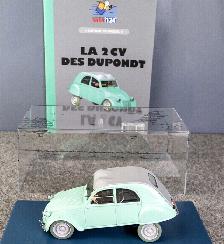AUTO VOITURE 1/24 TINTIN  LA 2 CV DES DUPONDT LIVRAISON GRATUITE - Photo 2