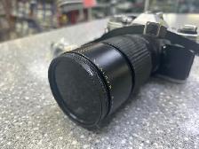 Canon AE-1 35mm Camera 200MM Lens Broken Battery As Is Door - Photo 4