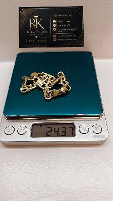 10K  yellow Gold Bracelet  # R 42 - Photo 5