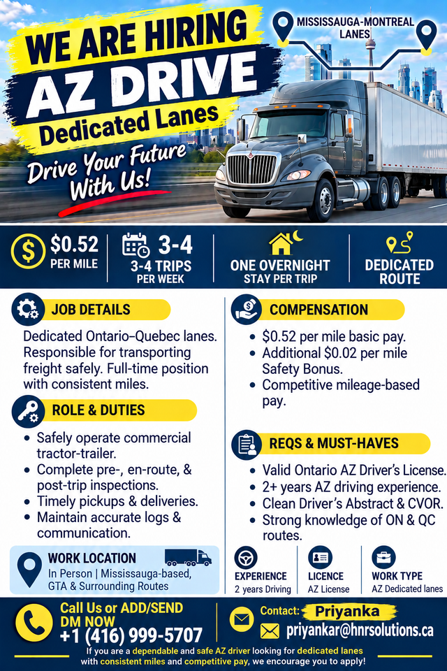 Hiring AZ Truck Drive