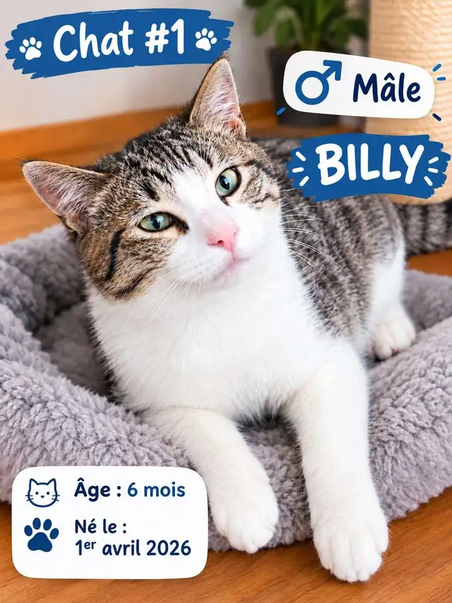 3 adorables chatons à adopter