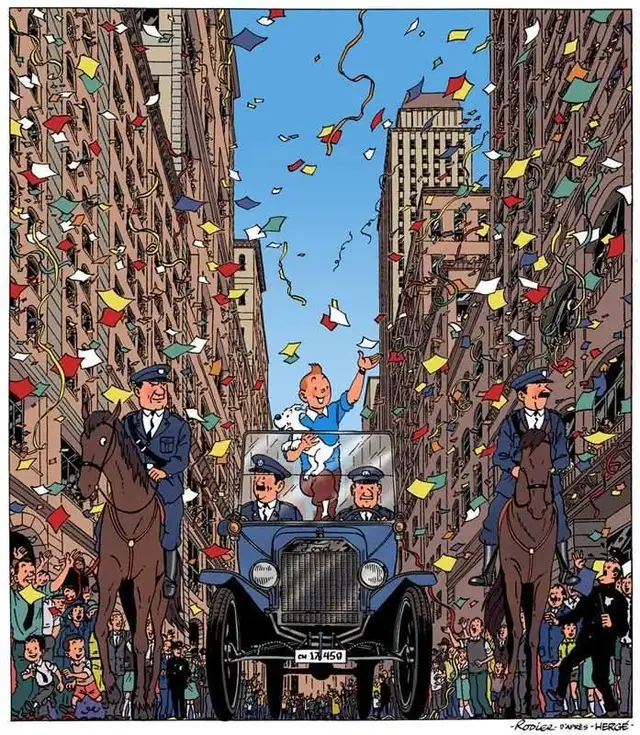 AUTO VOITURE 1/24 NUMÉRO 19 TINTIN EN AMERIQUE LIVR. GRATUITE