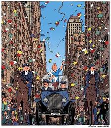 AUTO VOITURE 1/24 NUMÉRO 19 TINTIN EN AMERIQUE LIVR. GRATUITE