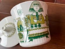 Charming Vintage Figgjo Flint Sugar Bowl –– Scandinavian 1960s - Photo 4