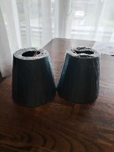 Set of Two Green Lamp Shades