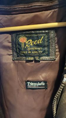 VINTAGE 90s REED SPORTSWEAR LEATHER COAT –THINSULATE 52 TALL $75 - Photo 5