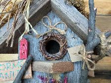 Cute Rustic Small Decorative Wooden Birdhouse ! - Photo 9