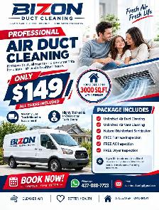Complete House Air Duct Cleaning - $149