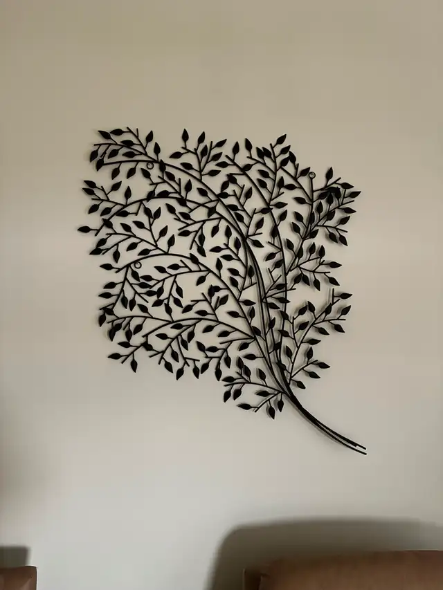 Large Windswept Tree Metal Wall Art – 47"