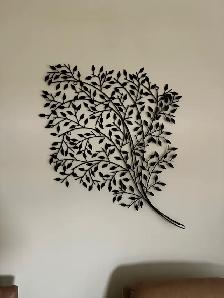 Large Windswept Tree Metal Wall Art – 47"