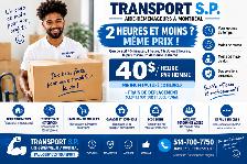 2 HEURES ET MOINS ? AIDE-DÉMÉNAGEUR 40$/H PAR HOMME• SANS CAMION