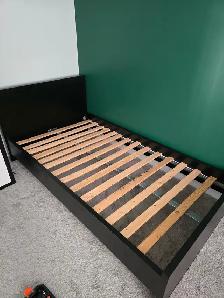 Twin IKEA MALM Bed Frame   Slats – Mint Condition