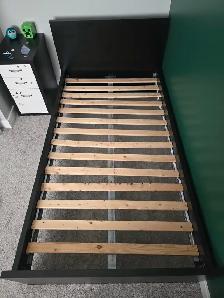 Twin IKEA MALM Bed Frame   Slats – Mint Condition - Photo 2