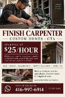 Skilled Finish Carpenter