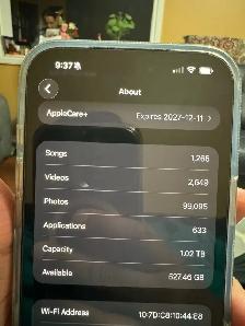 IPhone 17 Pro Max 1TB - Blue - Extended Apple Warranty - Photo 4