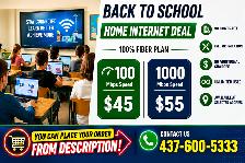Home Internet Sale $45 & $55 'Back to School'