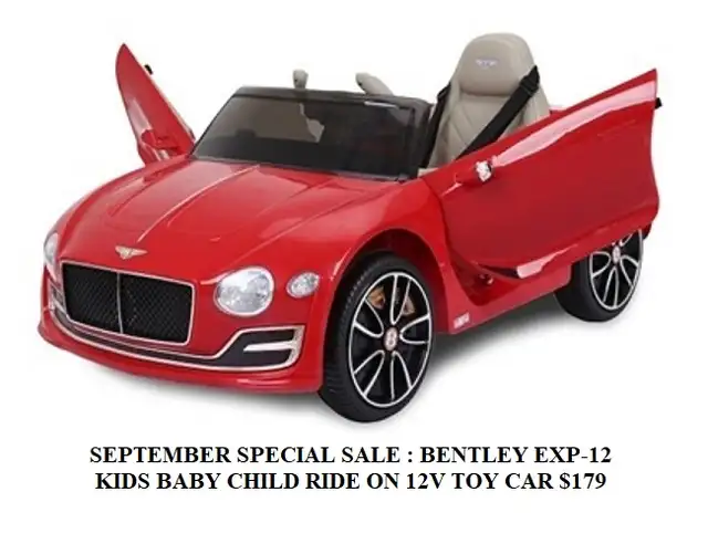 BENTLEY EXP-12 KIDS, BABY, CHILD RIDE ON 12V CAR WITH REMOTE