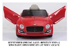 BENTLEY EXP-12 KIDS, BABY, CHILD RIDE ON 12V CAR WITH REMOTE - Photo 2