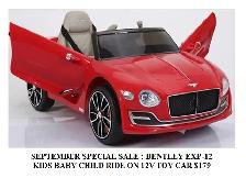 BENTLEY EXP-12 KIDS, BABY, CHILD RIDE ON 12V CAR WITH REMOTE - Photo 3