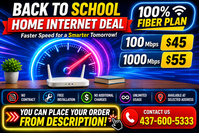 Fast & Cheap Home Internet – 500 Mbps $45 | 1 Gbps $55