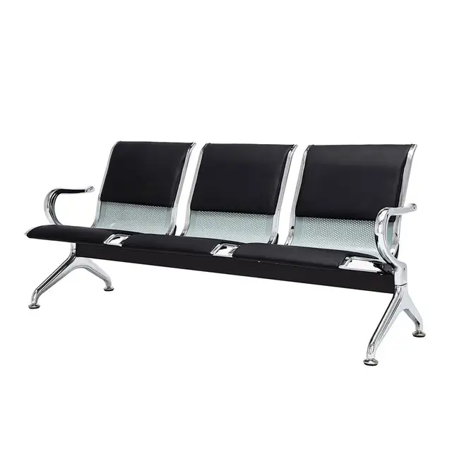 3 Seats Steel Waiting Chair Waiting Room 170050