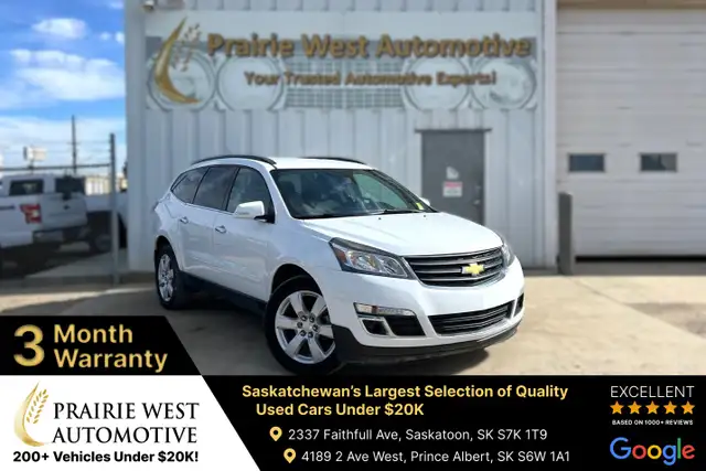 2016 Chevrolet Traverse LT AWD 7 Passenger | Reverse Camera | Co