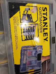 Two full Stanley storage containers for nails and screws - Photo 2