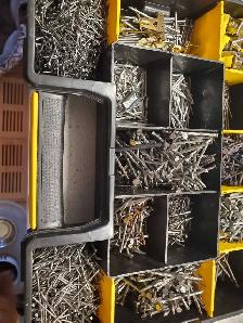 Two full Stanley storage containers for nails and screws - Photo 5