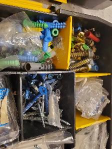 Two full Stanley storage containers for nails and screws - Photo 7