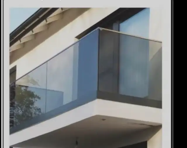 glass balcony installed and supplied