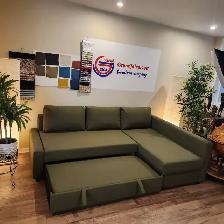 Olive green IKEA sectional sofa bed   FREE DELIVERY - Photo 2