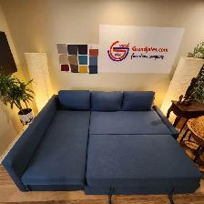 Blue IKEA sectional sofa bed   FREE DELIVERY - Photo 2