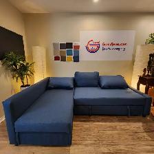 Blue IKEA sectional sofa bed   FREE DELIVERY - Photo 3