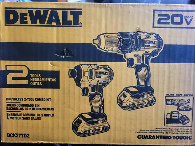 Brand new Dewalt brushless 2 Tool combo kit