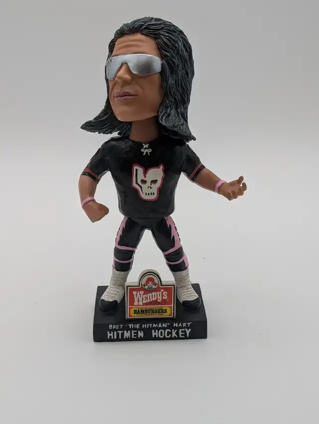 (B5033) Wendy's Bret The Hitman Hart Hitmen Hockey Bobblehead...