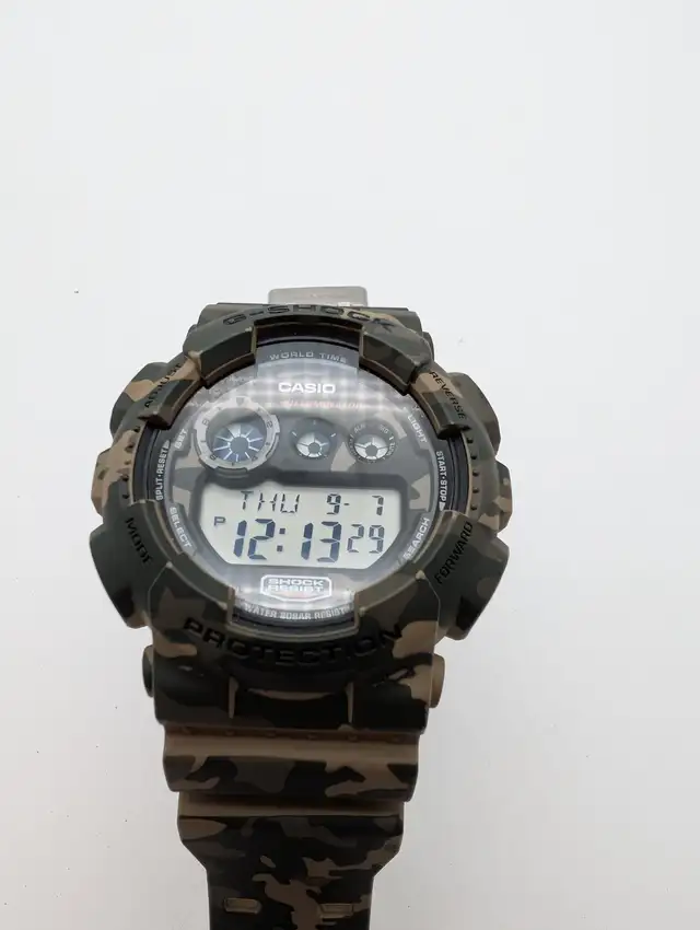 (B4974) Casio G-Shock GD-120CM Camo Digital Watch Module 1421...