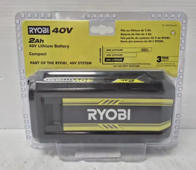 (N9751121) Ryobi OP40204 40v Battery - 2.0Ah