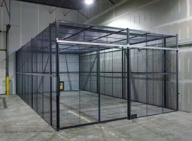 WIRE MESH PARTITION | SECURITY CAGE | BONDED | FENCING | LOCKERS