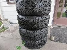 Set of 225/45-17 Khumo / Radial GT winter tires 70% Tread