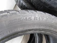 Set of 225/45-17 Khumo / Radial GT winter tires 70% Tread - Photo 3