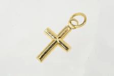 14K SMALL CROSS, HOLLOW (5415) - Photo 2