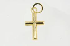 14K SMALL CROSS, HOLLOW (5415) - Photo 3