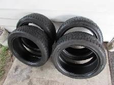 Set of 225/45-17 Khumo / Radial GT winter tires  70% Tread - Photo 2