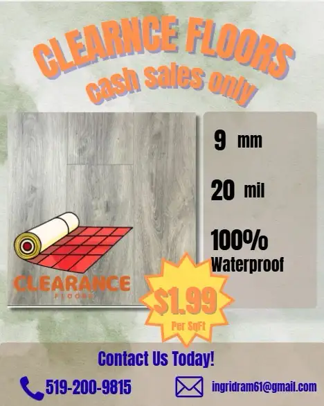 CLEARANCE SALE