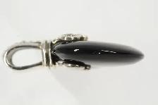 925 BLACK STONE HEART PENDANT - Photo 5