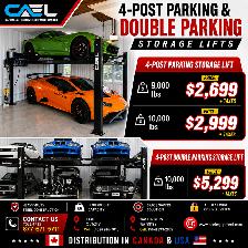 CAEL 4-Post Parking Lift Car Hoist & Double Parking Storage Lift - Photo 2
