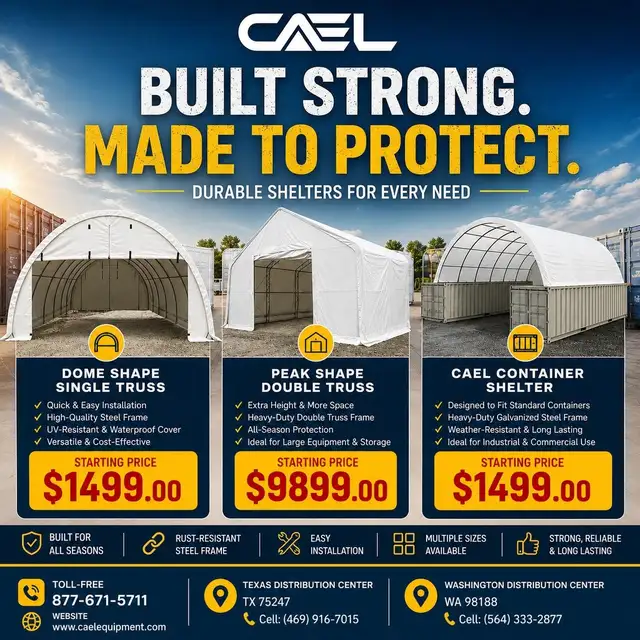 CAEL Brand New! Storage Shelters