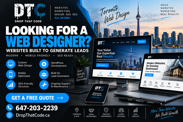 Web Designer Toronto – Websites Built to Generate Leads